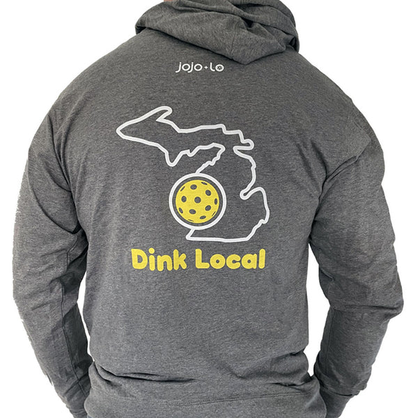 Dink Local Michigan Pickleball Lightweight Zip Hoodie