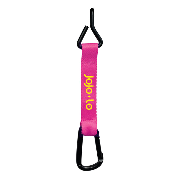 jojo+lo Pickleball Fence Hook For Pickleball Bag Bright Pink Polyester Strap