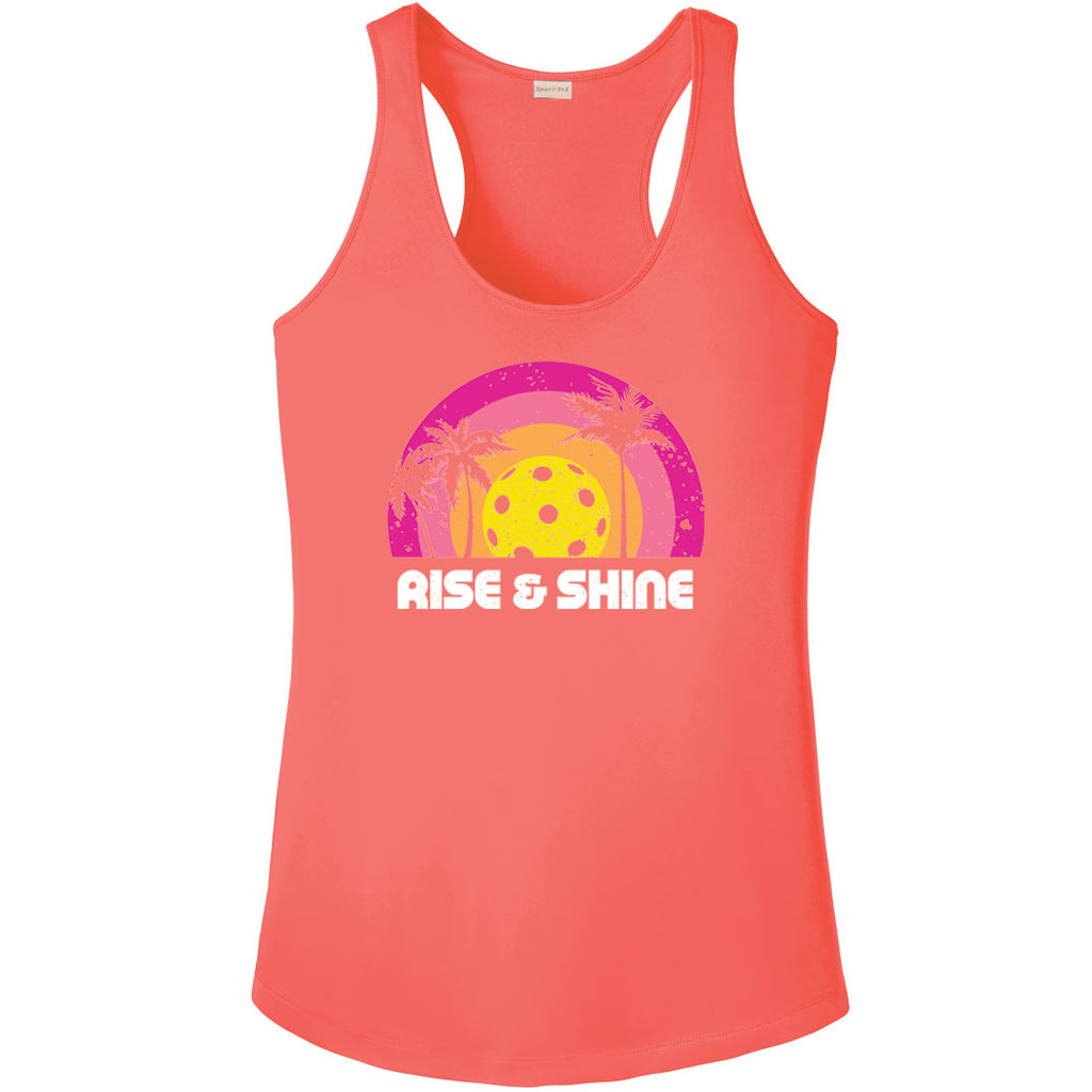 Rise & Shine Performance Tank // Hot Coral