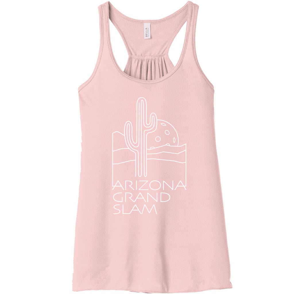Arizona Grand Slam Pickleball Tank Top Women's Soft Pink Tri-Blend Fabric