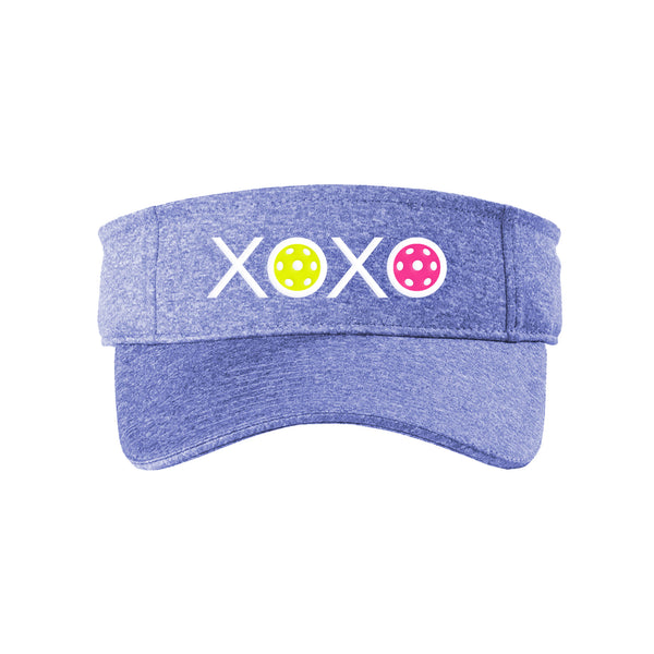 XOXO Pickleball Visor Royal Heather Jersey Fabric